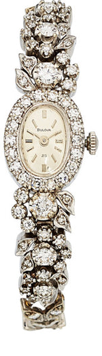 Bulova Lady's Diamond, White Gold Watch