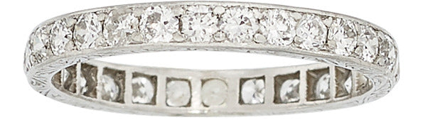 Art Deco Diamond, Platinum Eternity Band