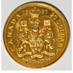 Canada: Elizabeth II gold 20 Dollars 1967