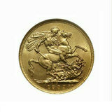 Canada: Edward VII gold Sovereign 1909-C, Bust right/St. George slaying dragon with date below, Fr-1, KM-14, MS62 NGC
