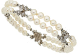 Cultured Pearl, Diamond, Platinum Bracelet, Tiffany & Co