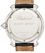 Chopard Lady's Diamond, Colored Diamond, White Gold Happy Sport Watch