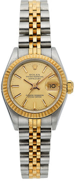 Rolex Lady's Gold, Stainless Steel Oyster Perpetual Datejust Watch, circa 1987