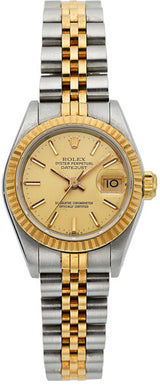 Rolex Lady's Gold, Stainless Steel Oyster Perpetual Datejust Watch, circa 1987