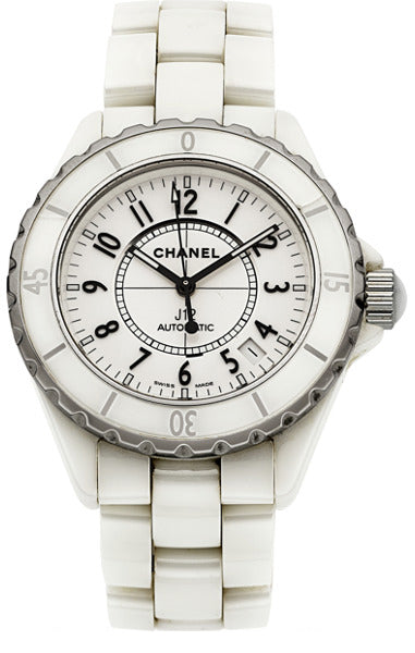 Chanel Lady's White Ceramic, Stainless Steel J12 Watch – Finley's