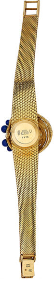 Swiss Lady's Lapis Lazuli, Gold Watch