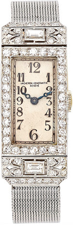Art Deco Vacheron Constantin Lady's Diamond, Platinum Watch