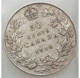 Canada: Edward VII 50 Cents 1910 Edwardian Leaves