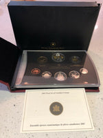 2005 Proof Set Of Canadian Coinage "40th Anniversary Canada Flag" w/ COA