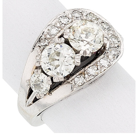 Diamond, White Gold Ring