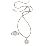 Mother-of-Pearl, Diamond, Sterling Silver Jewelry Suite, David Yurman